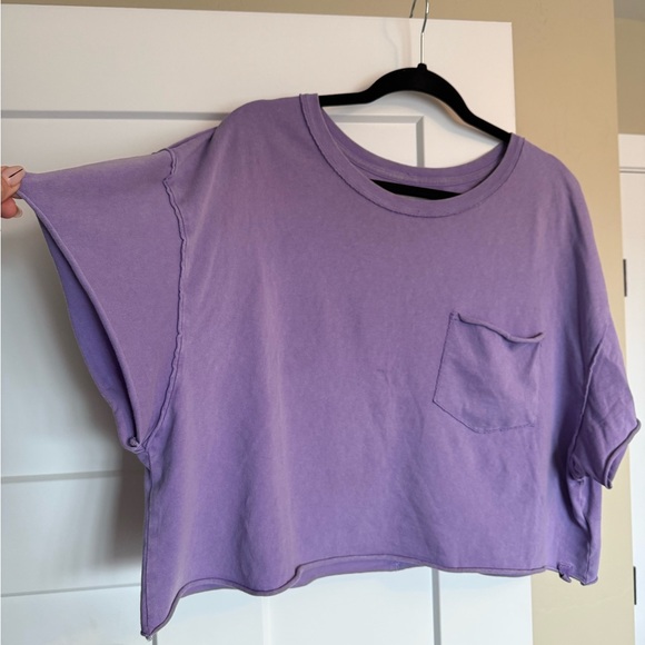 We The Free Free People Lavender Crop Top - M - Picture 4 of 5